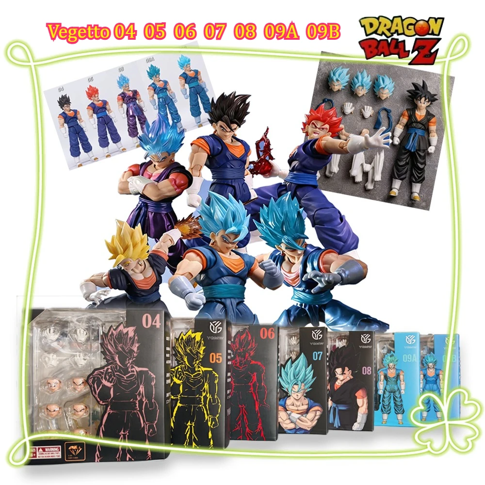 In Stock OC TOYS Vegito SHF Dragon Ball Super Saiyan SSJ 3.0Body OC04-06-07-08-09A/B Action Figure Anime Model Toys Collectible photo 1