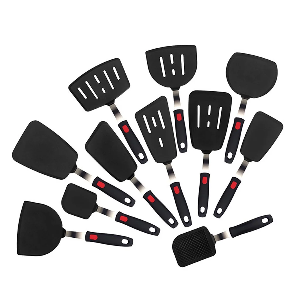 Silicone Spatula for Non Stick Pots High-temperature Resistant High Quality Stir Spring Steel Fry Spatula Tools Kitchen Utensils photo 1
