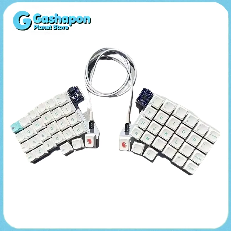 Silakka54 Ergonomic Split Mechanical Keyboard Hot Swappable QMK VIAL Programmable RP2040 Zero for PC Gaming Custom Keyboard Gift photo 1