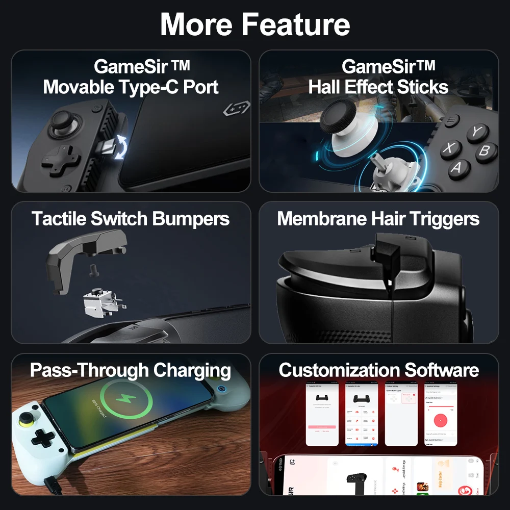 GameSir X5 Lite Mobile Gaming Controller Phone Gamepads for iPhone 17 16 15 Series IOS iPad Mini Y700 Android Tablet Controle photo 6