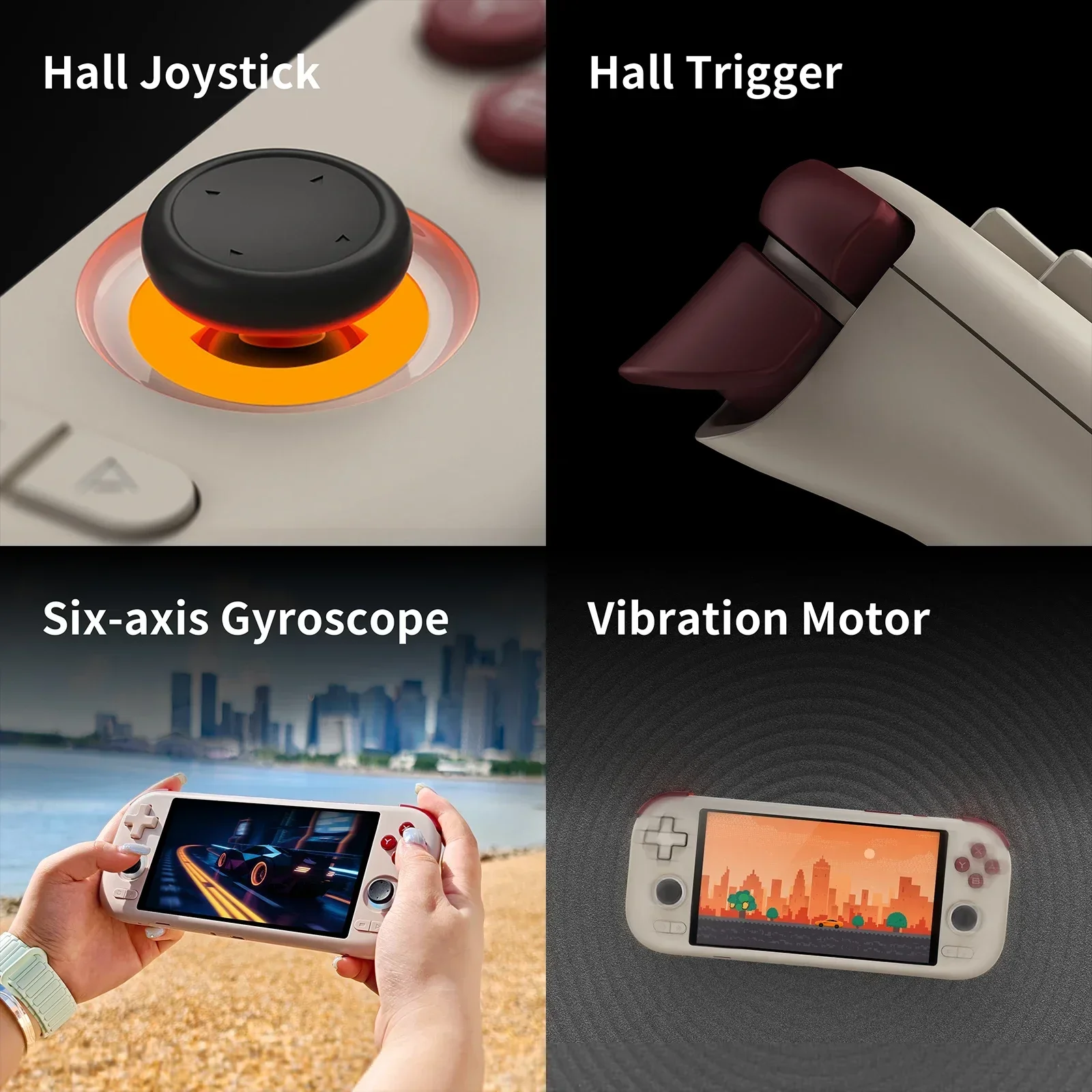 Ampown MANGMI AIR X Handheld Game Console Snapdragon 662 5.5'' Touchscreen Android 14 Active Cooling Fan 15W Fast Charging RGB photo 5