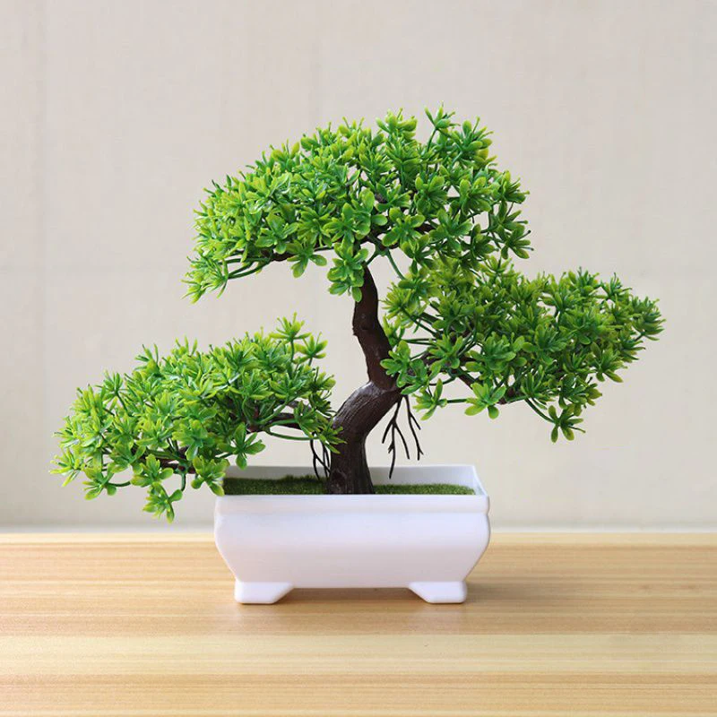 Artificial Tree Bonsai Simulation Plants Pot Plants for Garden Table Home Room Bedroom Decoration Outdoor Fake Plant Ornaments photo 1