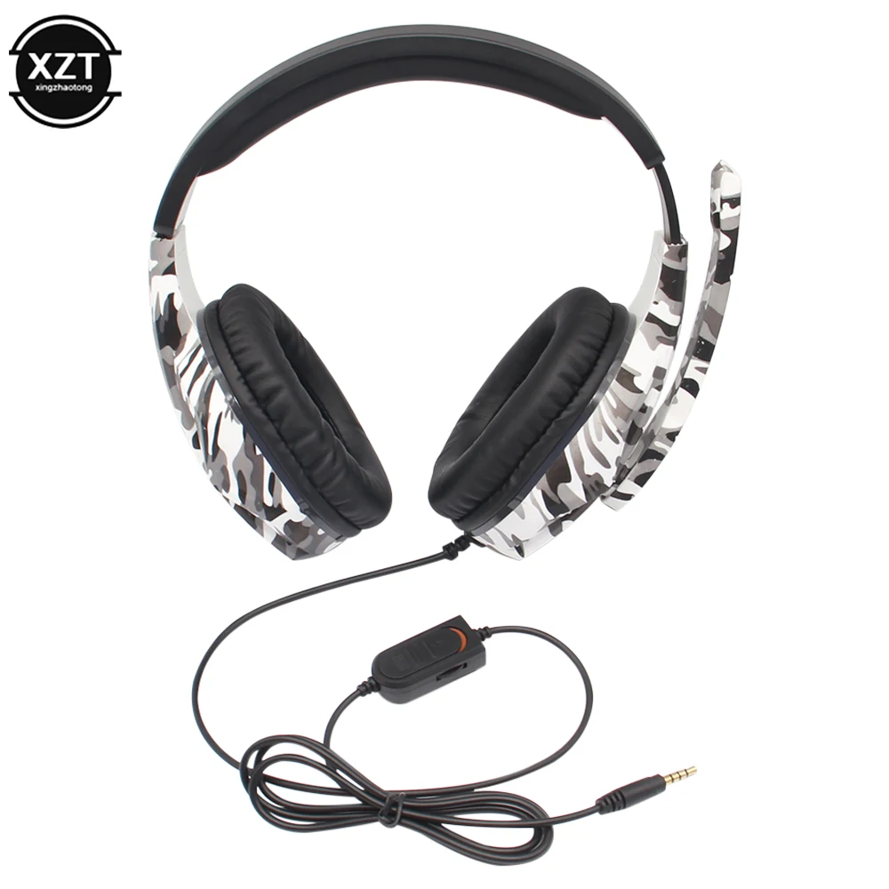 Camouflage Gaming Headset 3.5mm AUX Jack Wired Headphones Gamer Cool Game Headphone With Microphone ForPS4 ForXbox One PC Phone photo 5