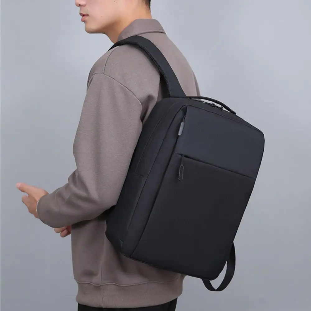 Trendy Men's Minimalist Backpack Versatile Backpack Large Capacity School Student Backpack Rucksack Computer Travel Bag Unisex photo 1