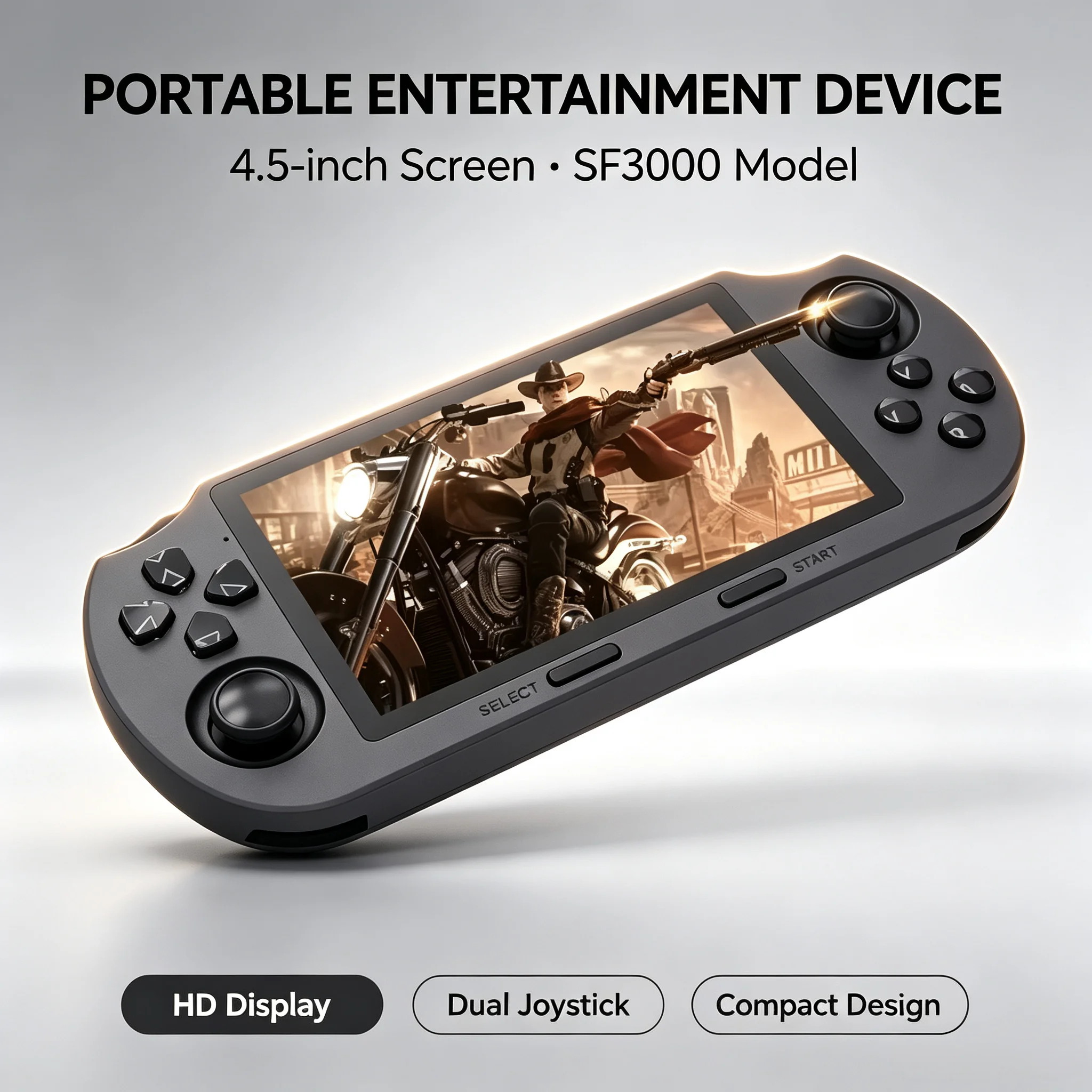 SF3000 Retro Handheld Video Game Console Linux System 4.5 Inch 854*480 IPS Screen 3000mAh Portable Pocket Video Games Player photo 1
