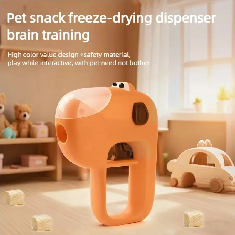 Multifunctional Pet Treat Launcher Freeze Dried Food Dispenser Interactive Training Puzzle Tease Toy For Cat Dog Daily Play photo 1