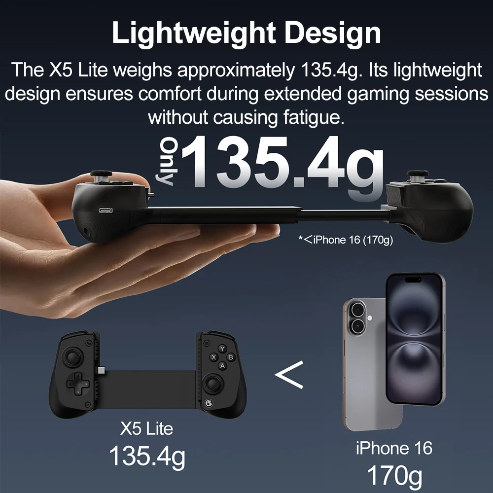 GameSir X5 Lite Mobile Gaming Controller Phone Gamepads for iPhone 17 16 15 Series IOS iPad Mini Y700 Android Tablet Controle photo 4