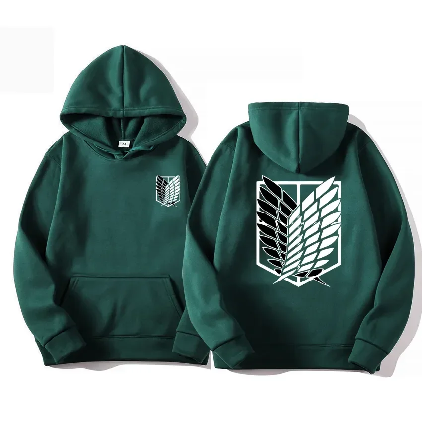 Japan Anime Attack on Titan Men Hoodies Spring Autumn Hip Hop Casual Pullover Top Hoodie Fashion Sweatshirts Jogging Sportswear photo 1