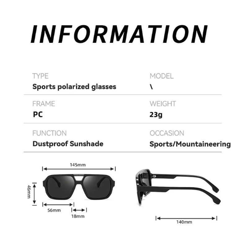 Polarized Pilot Sunglasses Men Women 2026 Retro Square Double Bridge Vintage Sun Glasses UV400 Driving Outdoor photo 6