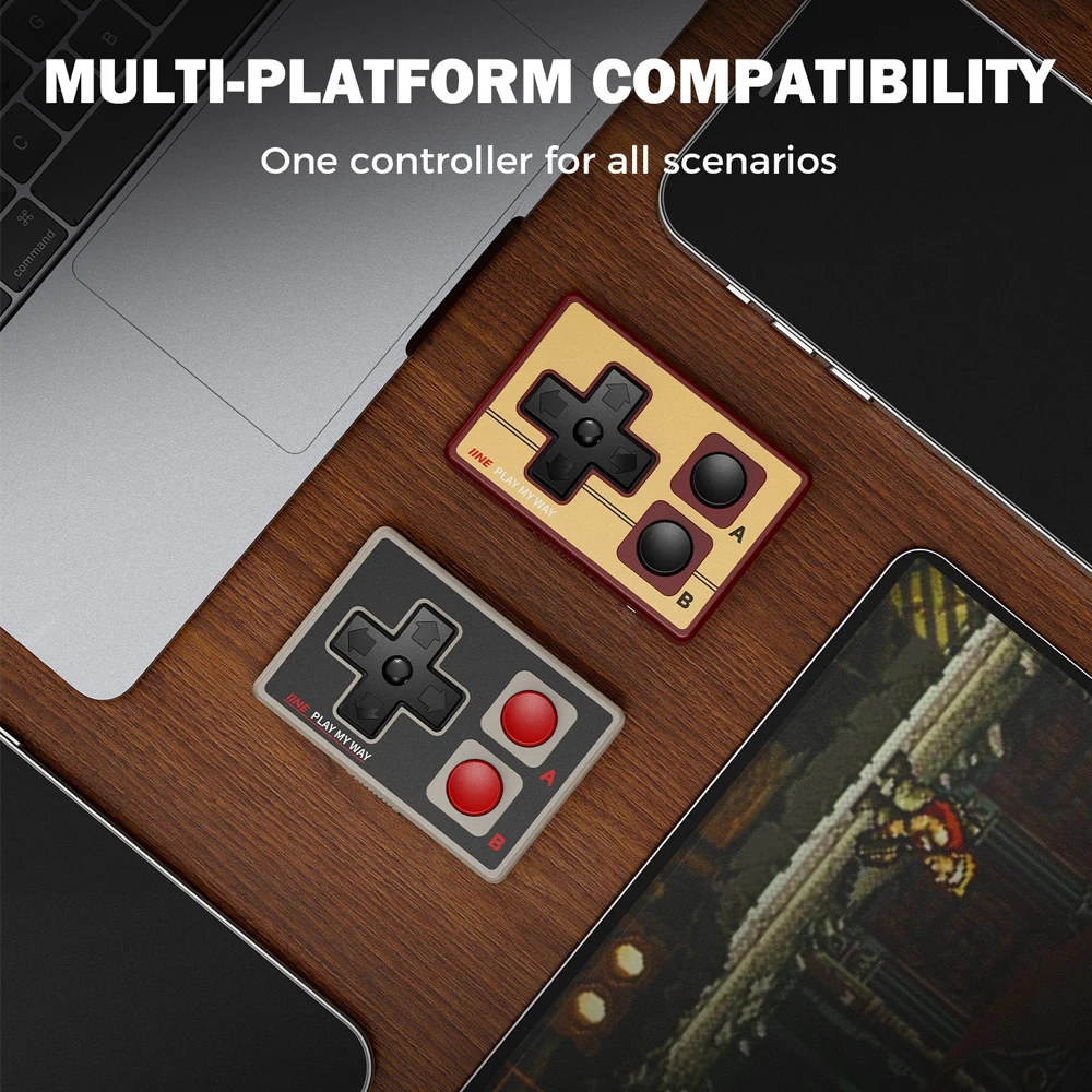 IINE Mini Controller for iOS Android PC Phone Gamebrick Retro Gamepad Page-turning Camera Control Portable Keyboard Dual Mode photo 5