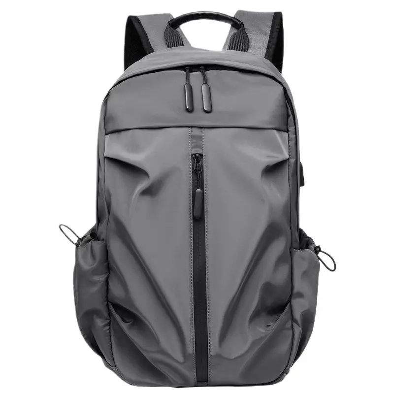 For School Work Travel Hiking Water Resistant Grey Laptop Backpack Large Capacity Padded Straps photo 6
