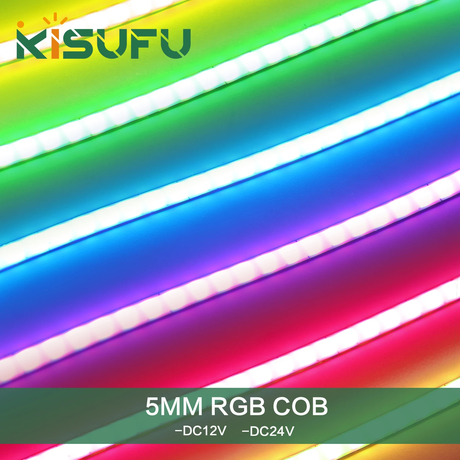 12V 24V RGB LED Strip Light COB With 4Pin Wire 5mm PCB 576LEDs/m Dream Color Flexible RGB Tape Home Christmas LED Lighting 1M-5M photo 1