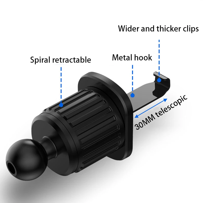 SEAMETAL Car Phone Holder Bracket Accessories Interior Air Outlet Vent Base Gadget Universal Auto Cellphone Support Accessories photo 2
