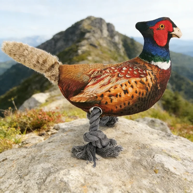 Ring-necked Pheasant Chickens And Ducks Pet Toy Dog Toy With Squeak Plush Toy Cat Dog Chewing Toy Teeth Grinding Pet Supplies photo 1