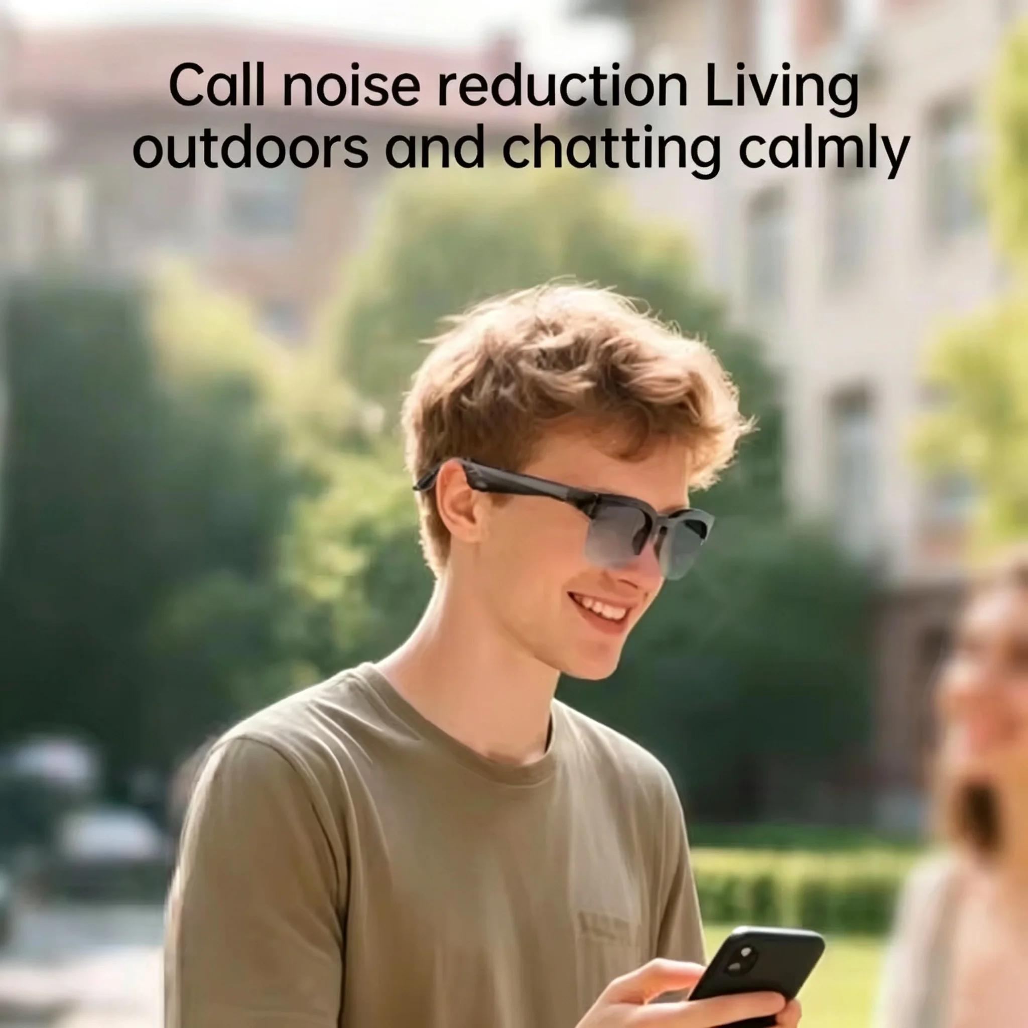 New Camera Control Smart Glasses 2026 Music Sunglasses Headphones Wireless Bluetooth Call Headset HIFI Audio Glasses For Android photo 5