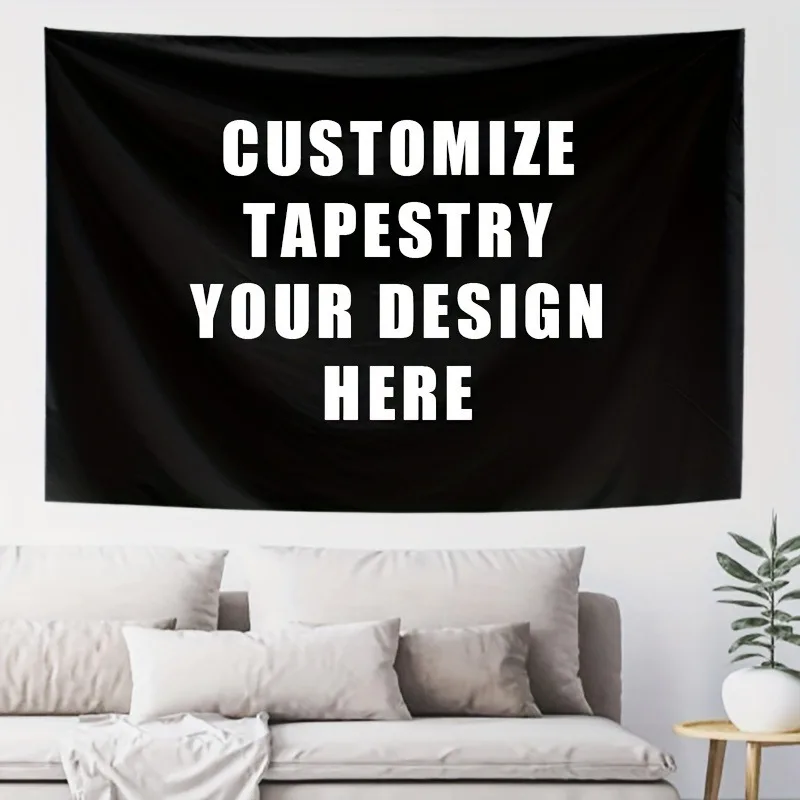 Custom Tapestry Personalized Photo Tapestrys Anniversary, Birthday, Wedding Party Decoration Background Banner Home Decor photo 2