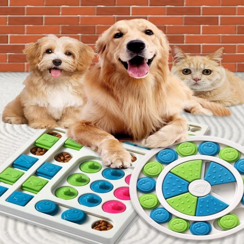 Dog Puzzle Toys Slow Feeder Interactive Increase Puppy IQ Food Dispenser Slowly Eating NonSlip Bowl Pet Cat Dogs Training Game photo 1