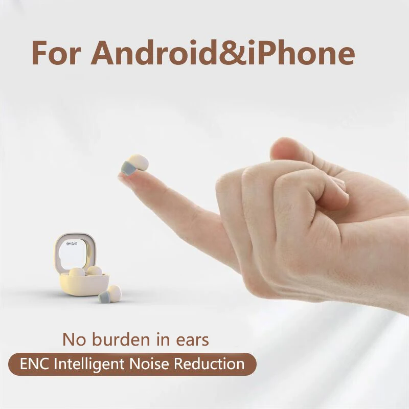 SK Small Earbuds Wireless Bluetooth Headset, Headphones Sport, Sleep, Work, In Class Invisible Wear, Bass Sound Quality Earphone 2024 photo 1