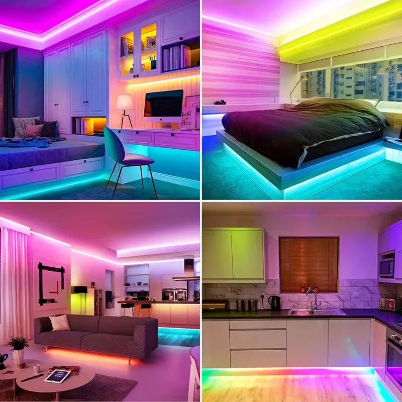Smart LED Strip Lights with 24-Key Remote Control- Easy Install, Multi-Color Changing, USB Powered RGB Tape for Home Decor photo 6