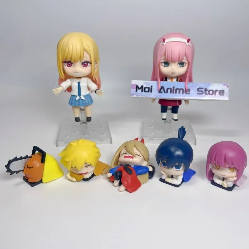 3 inch Chainsaw Man Sleeping Action Figure Kawaii Power Denji Cutecore Anime Figurines Aki Makima Pochita Collection Toy Gift photo 3