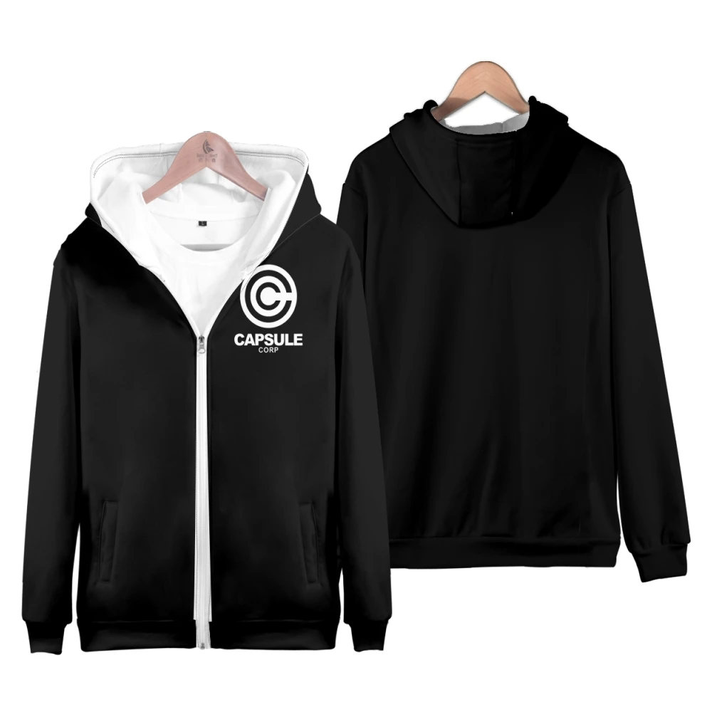 Anime CAPSULE Corp Pattern Zip Up Hoodie Women Men Harajuku Sweatshirt 3D Design Zipper Hooded Jacket Streetwear Clothes photo 3