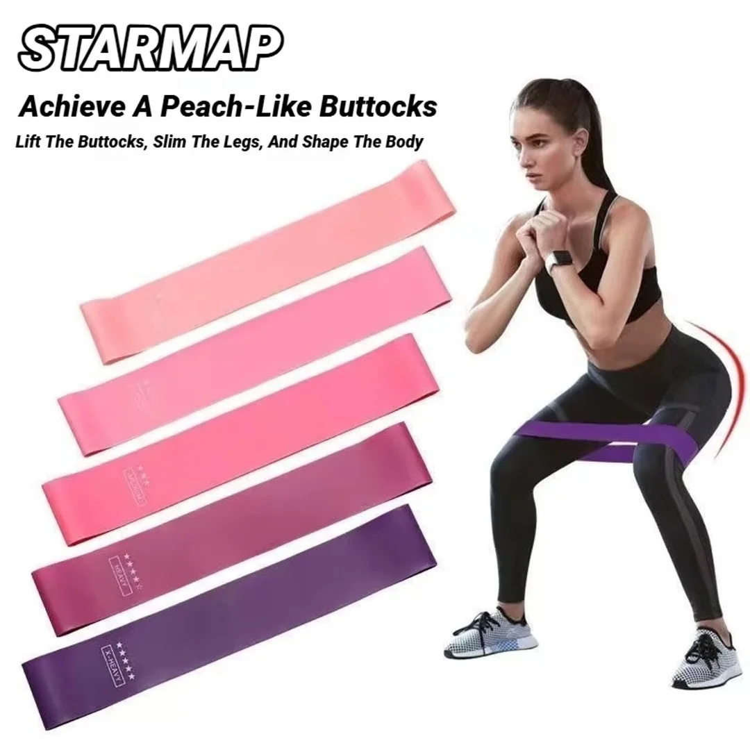 Exercise Resistance Bands, Latex Loop Set. For Strength Training, Home & Travel Different Bands Yoga Band Fitness Training photo 1