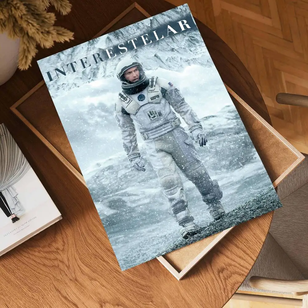 Interstellar Movie Anime Posters Sticky HD Quality Wall Art Retro Posters For Home Kawaii Room Decor photo 5