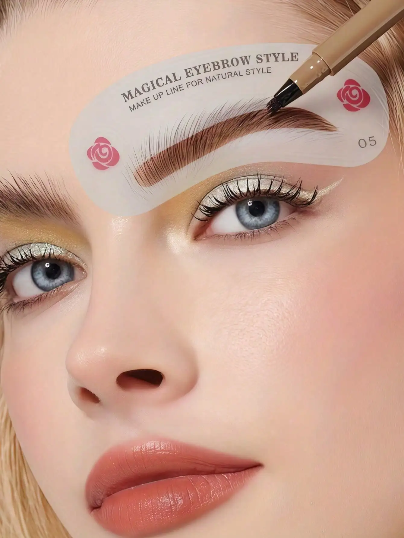 24 Styles Eyebrow Shaping Stencils - Grooming Kit for Women - Perfect for Beauty Modeling and Makeup Application photo 2