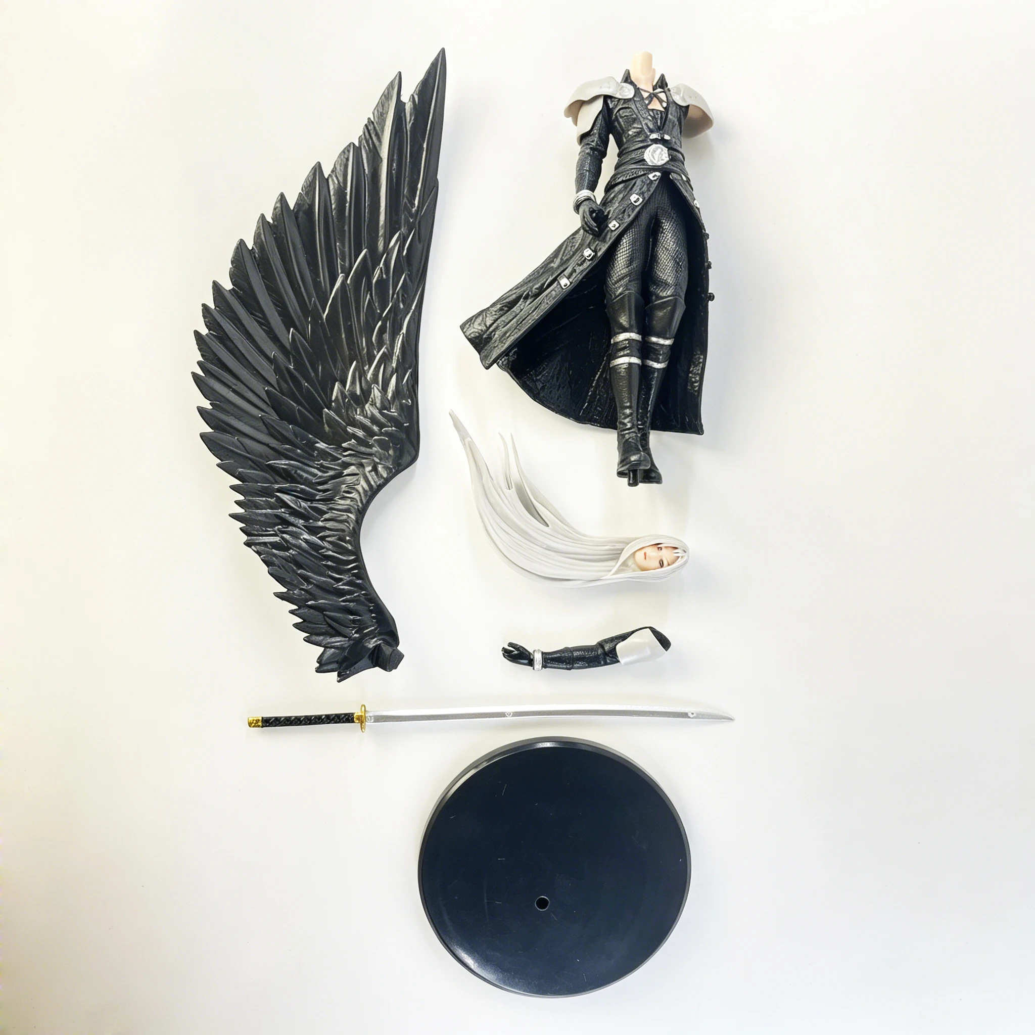 28cm Sephiroth Anime Figure Rebirth One-Winged Angel Action Figure Collection Model Desktop Ornaments Decoration photo 6