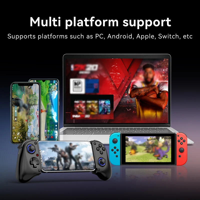 D11 Stretchable Game Controller Hall Trigger Supports Android Phone/Switch/PC/iOS/ Streaming Controller photo 2