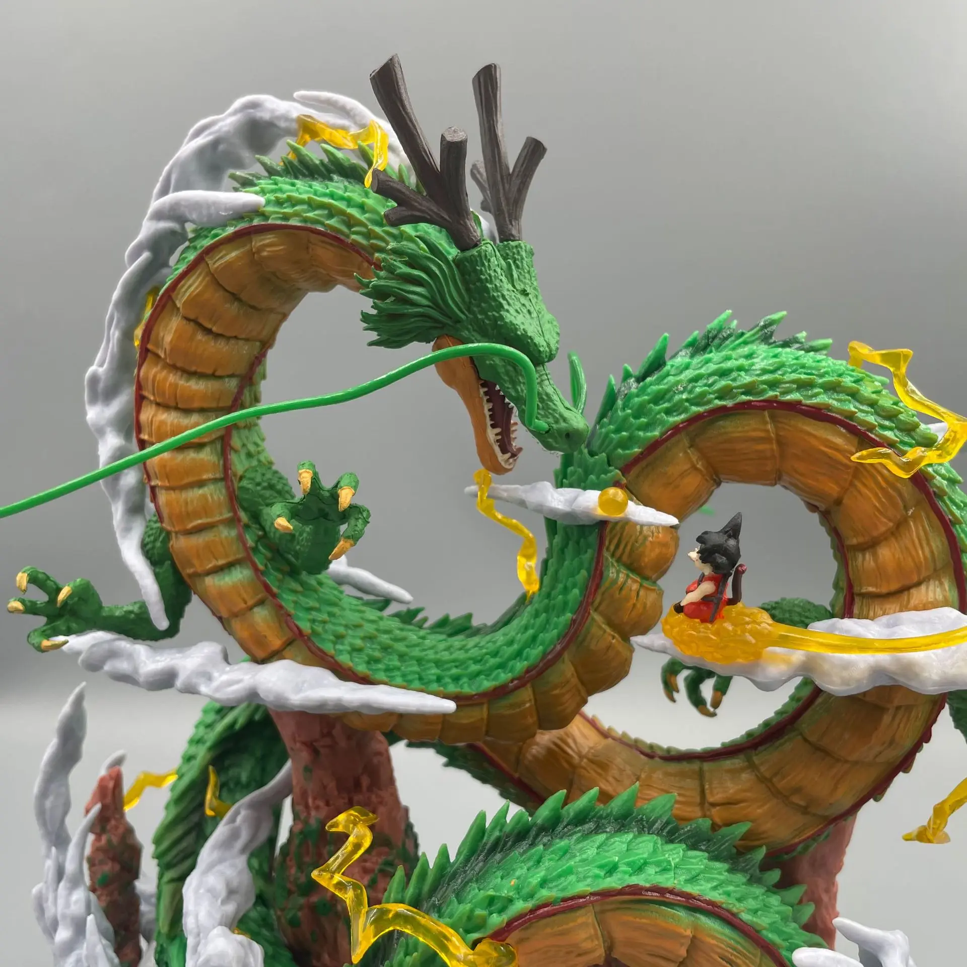 24cm Dragon Ball Anime Figure Shenron Figure Goku And Shenron Figurine Model Pvc Statue Doll Collection Room Toy Gifts photo 6