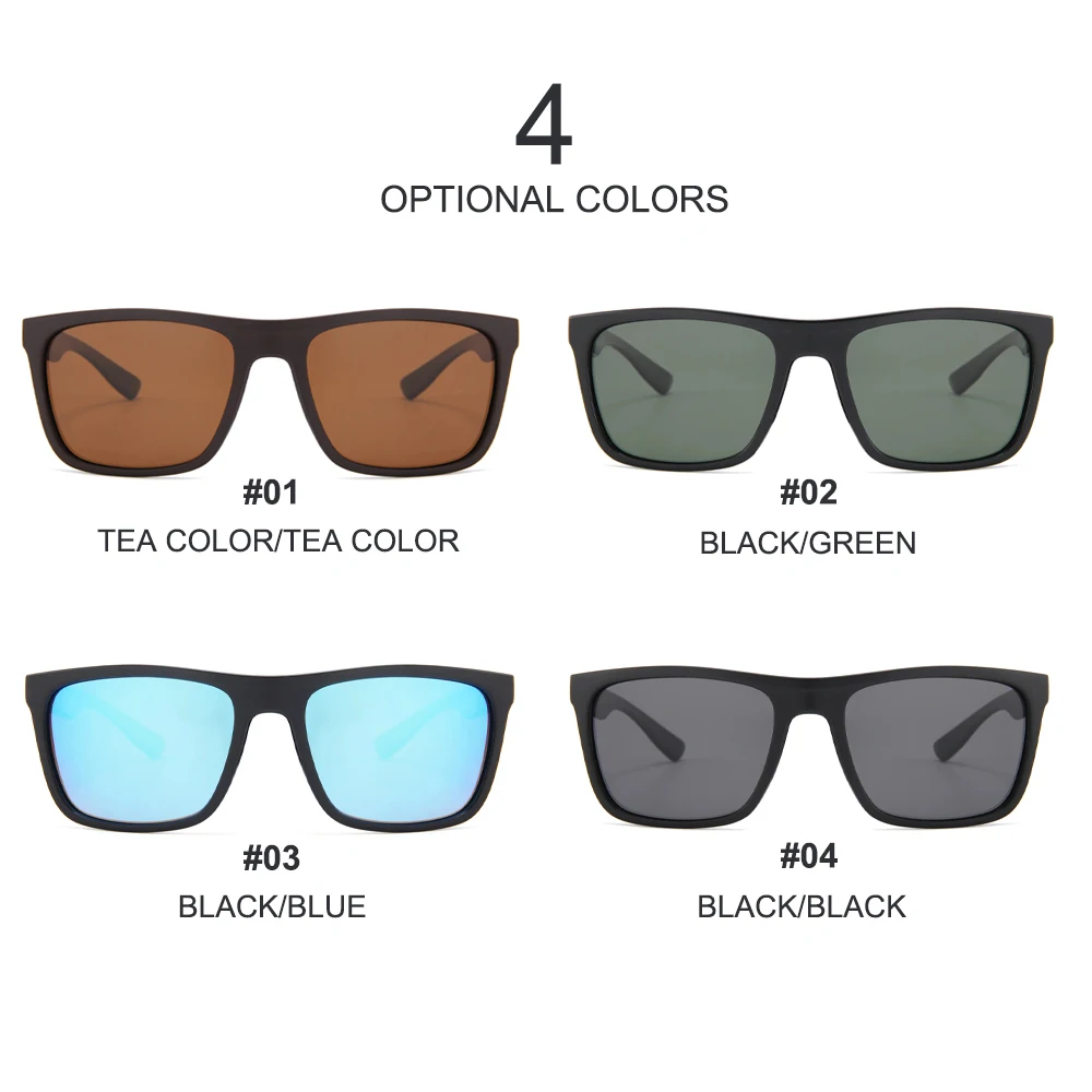 Square Vintage Polarized Sports Sunglasses Men Women Driving Outdoor Fishing Sun Glasses UV400 Hiking Cycling Shield Sunglasses photo 3