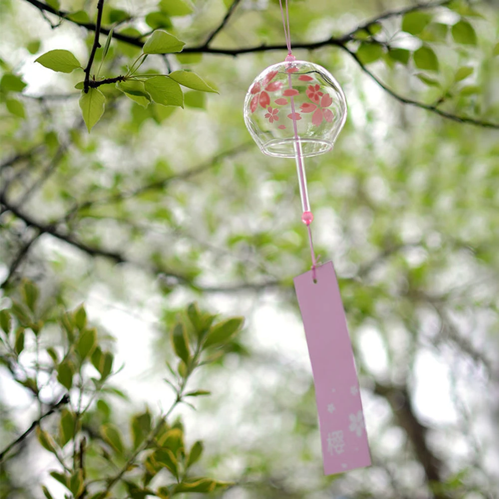 Wind Bell Japan Wind Chimes Handmade Glass Furin Spa Kitchen Office Garden Decor japanese room decor For Home Decoration Party photo 3