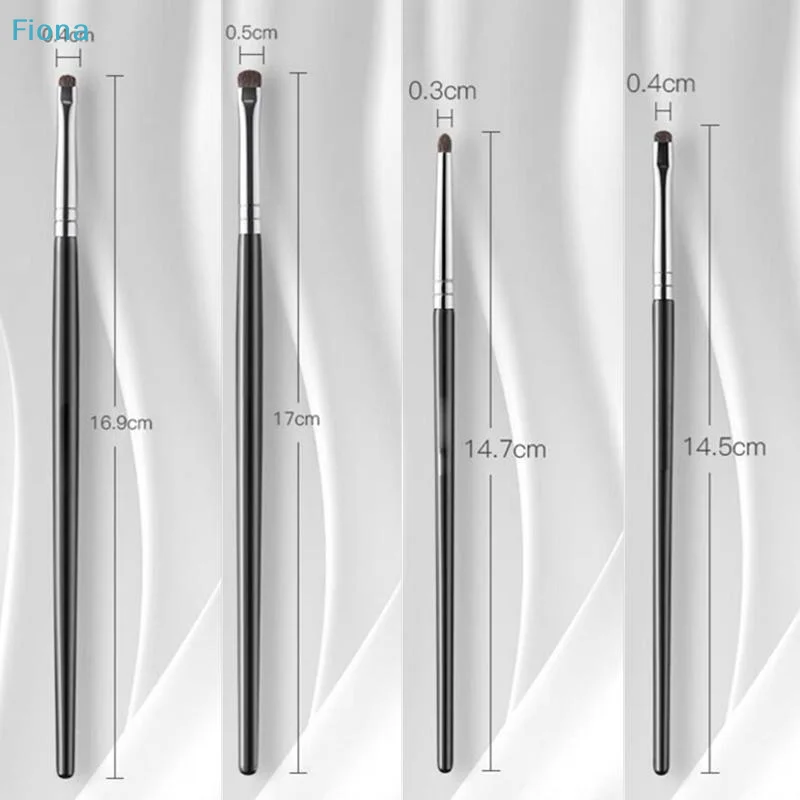 ✔4/6Pcs Eye Detail Brushes Set Horse Hair Eyeshadow Brushes Undereye Smudge Brushes Soft Eyeliner Brush Perfect Eye Makeup Tools photo 6