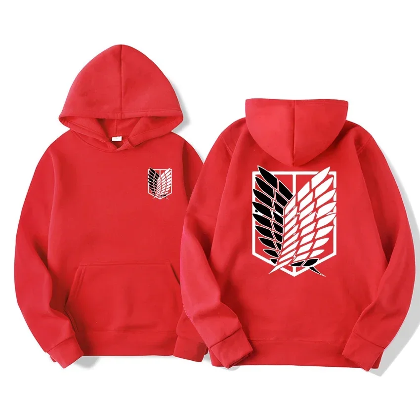 Japan Anime Attack on Titan Men Hoodies Spring Autumn Hip Hop Casual Pullover Top Hoodie Fashion Sweatshirts Jogging Sportswear photo 5