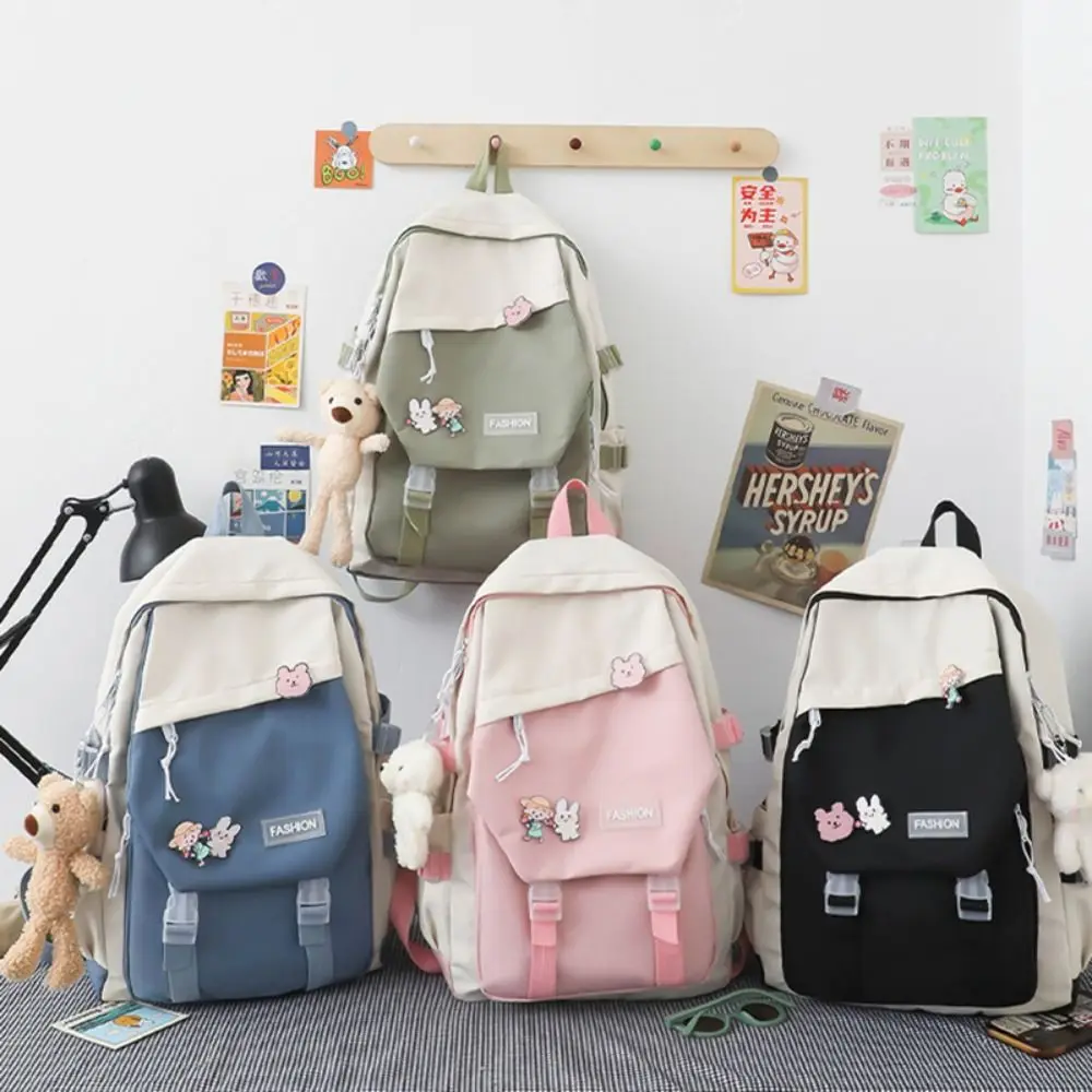 Multifunctional Waterproof Book Bag Nylon Large Capacity Backpack College Bag Travel photo 1