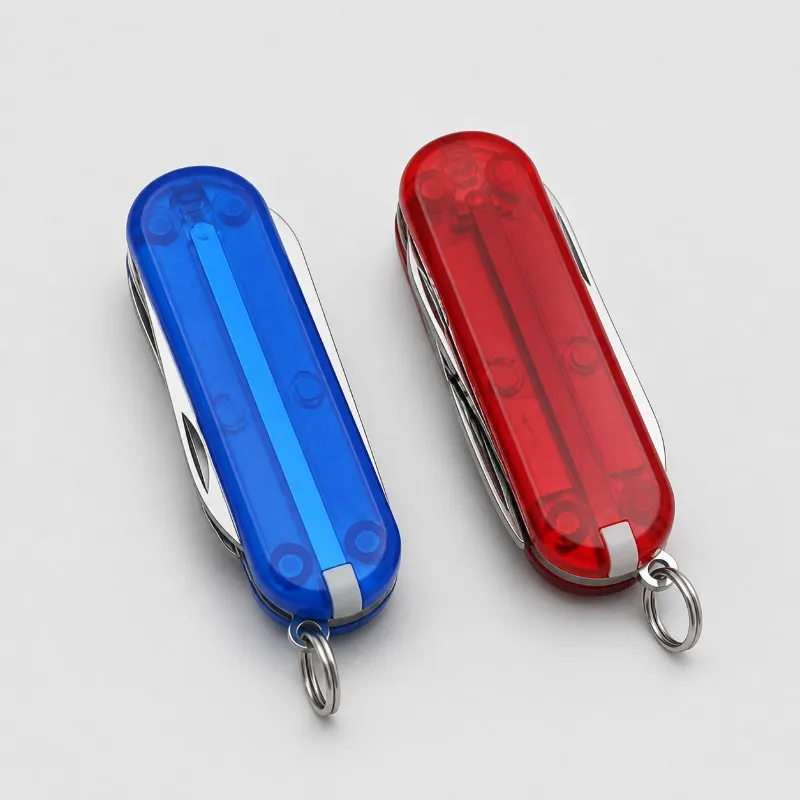 2 Pack Multicolor Mini Folding Multi Tool Portable Compact Outdoor Survival Emergency Utility Tool for Daily Box Opening photo 1