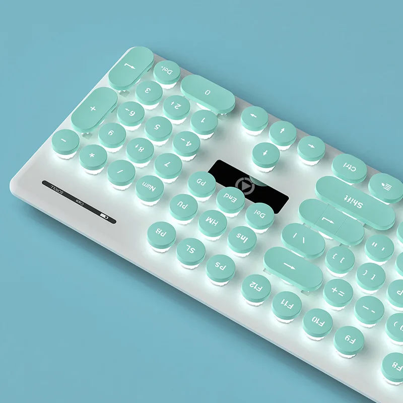 V8 Punk Mechanical Touch Keyboard and Mouse Set Glow Game Computer Accessories photo 2