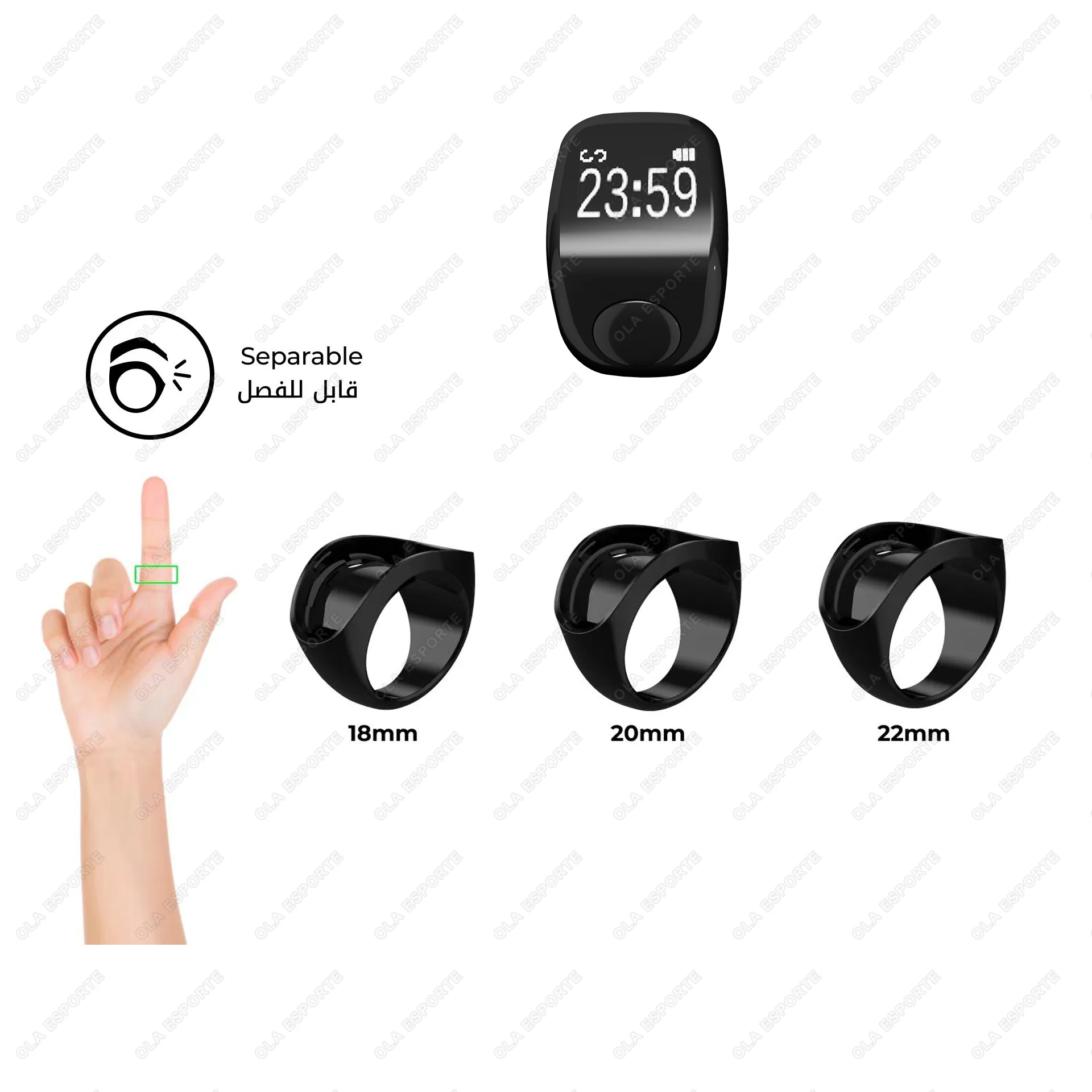 NEW Smart App Ring Counter, Portable Digital Bluetooth Counter, Wearable Counter with Time Reminder Function Counting Ring R12 photo 6