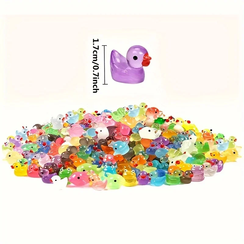 30-100pcs Luminous Mini Resin Animal Figurines Glow in The Dark Fish Tank Aquarium Ornament  Aquatic Landscaping Decor Accessory photo 3