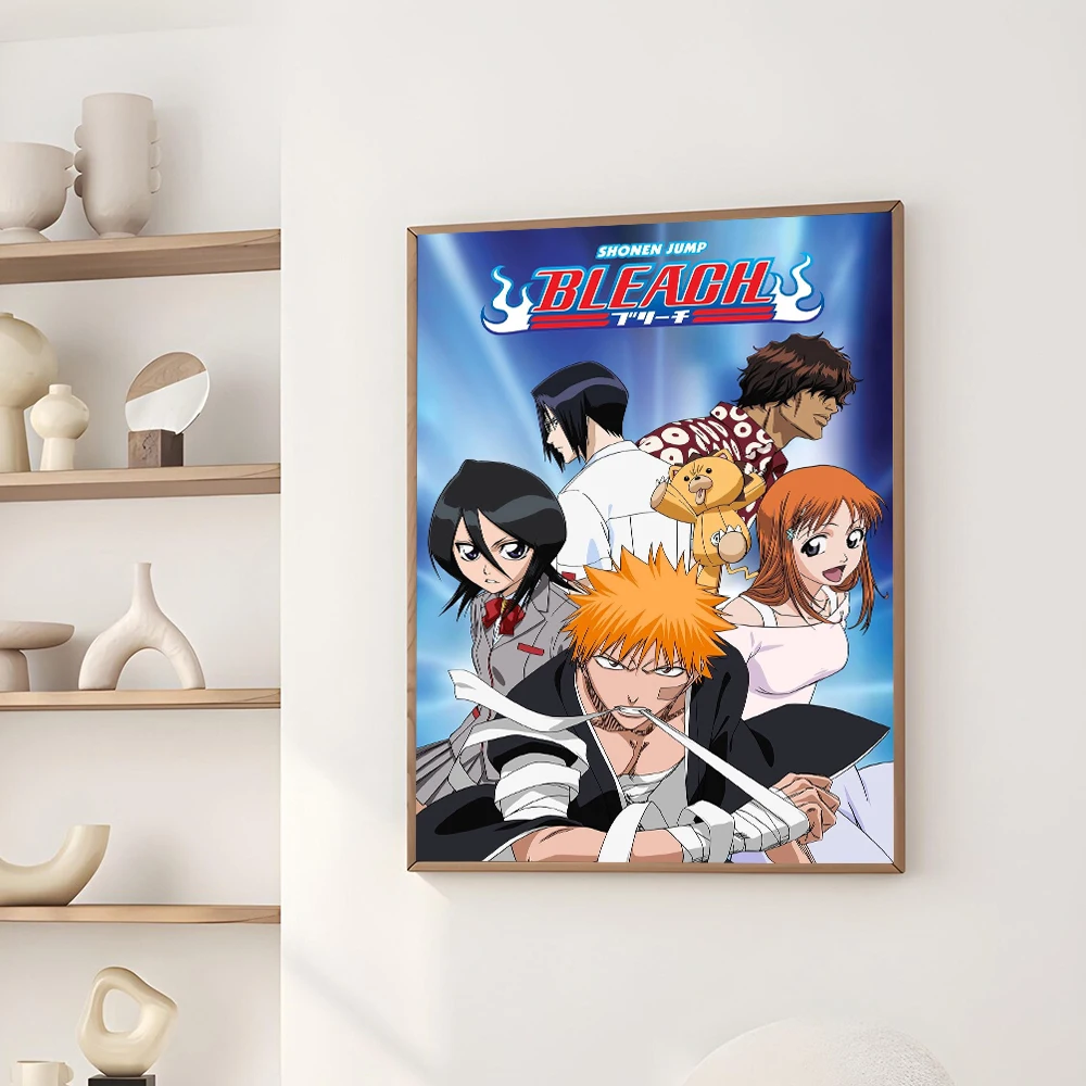 Anime Bleach Posters For Bedroom Living Room Home Decor Japanese Anime TV Series Print Ichigo Kurosaki Canvas Painting Wall Art photo 5