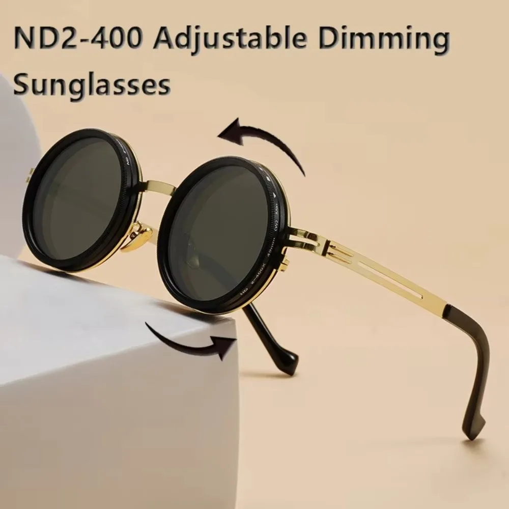 ND2-400 Adjustable Dimming Glasses ND Filter UV400 Polarized Sunglasses With Glasse Case 9 Level Fishing Sunglasses Outdoor photo 2