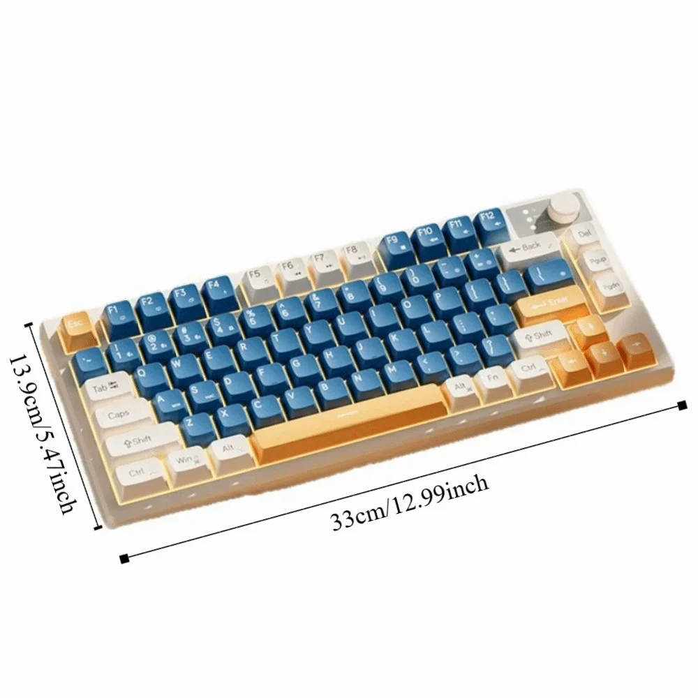Wired Connection Gaming Mechanical Keyboard 75 Layout Compact Layout Mechanical Feel Keyboard Ultra-Quiet photo 6