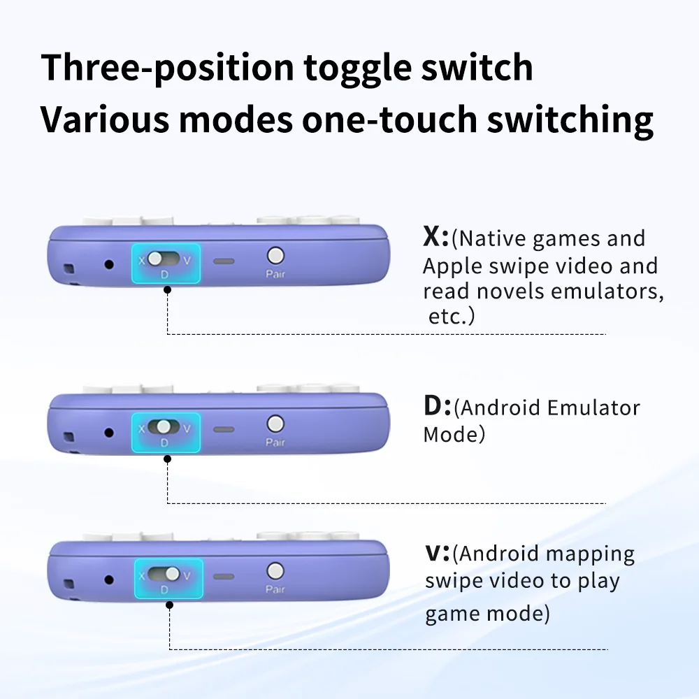 Mini Gamepad Gaming Control Bluetooth For iPhone Android PS4 PS3 Switch Xbox Mobile IOS PC TV Controller Wireless Game Pad Phone photo 6