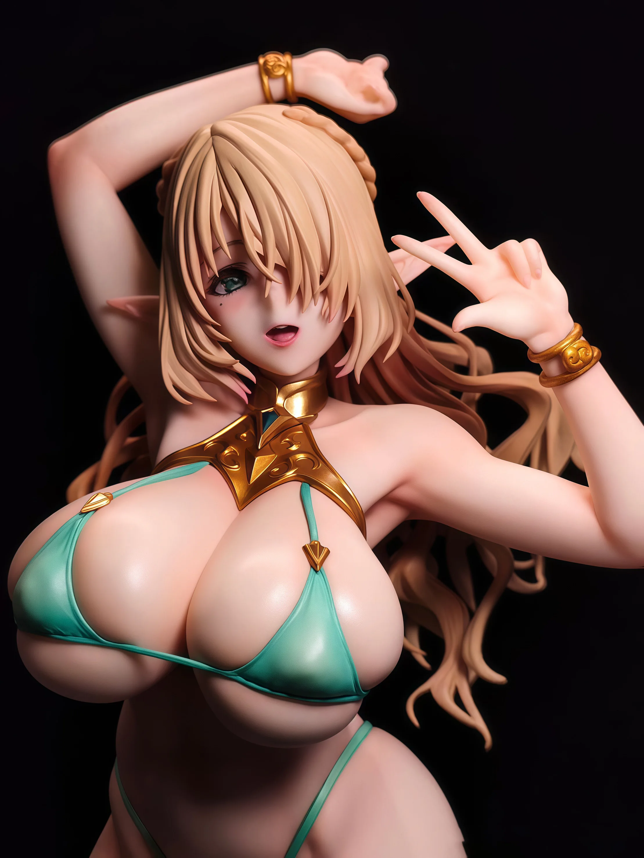 Elf Village Cecil Bathing Ver. GK Statue - Anime Figure Desktop Scene Model Elf Girl Collectible Gift & Trendy Art Toy photo 5