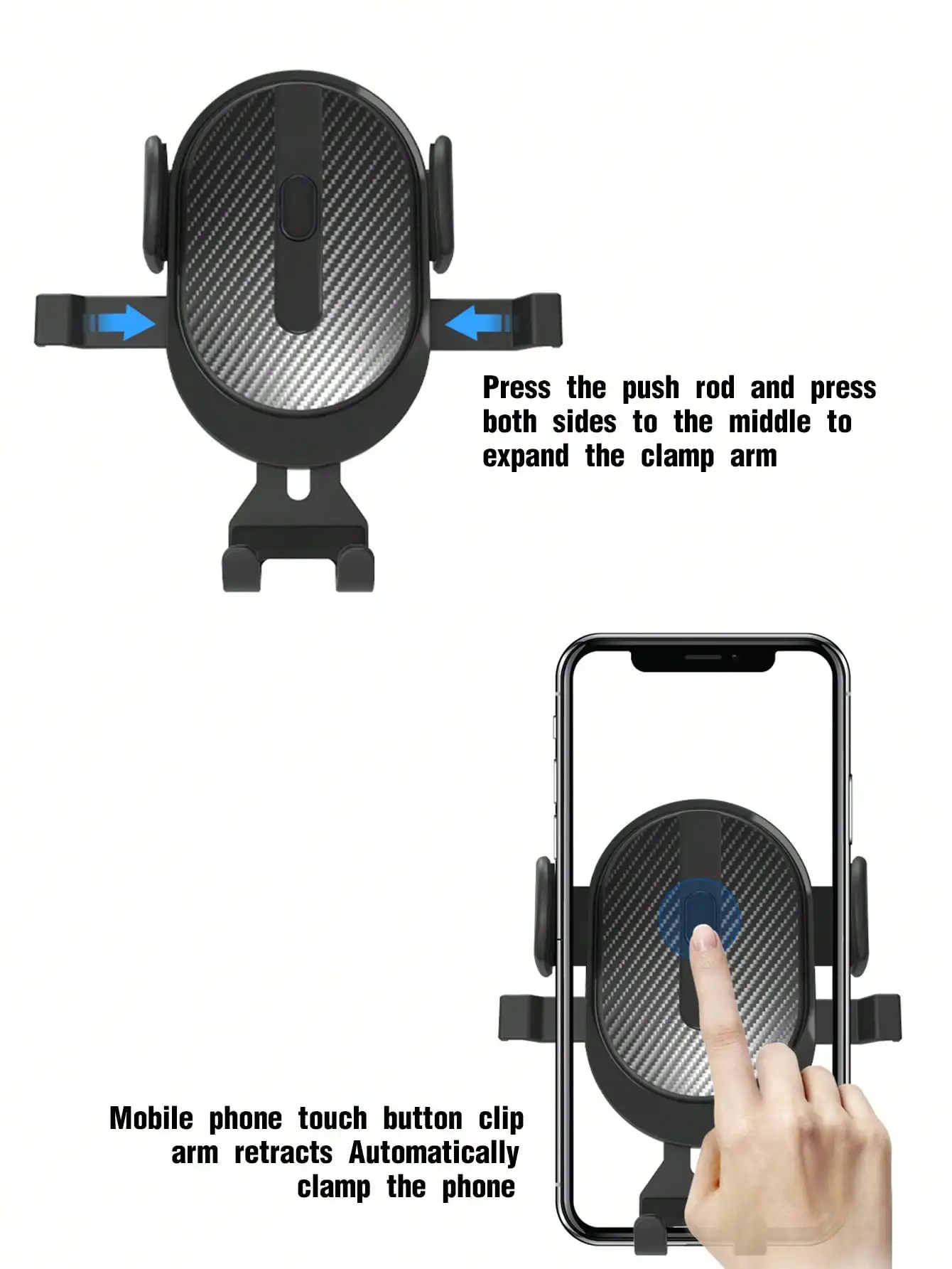 1Pc Suction Cup Car Phone Holder, Suction Mount Mobile Smartphone & Tablet Car Bracket, Fits Dashboard & Windshield, With Retrac photo 5