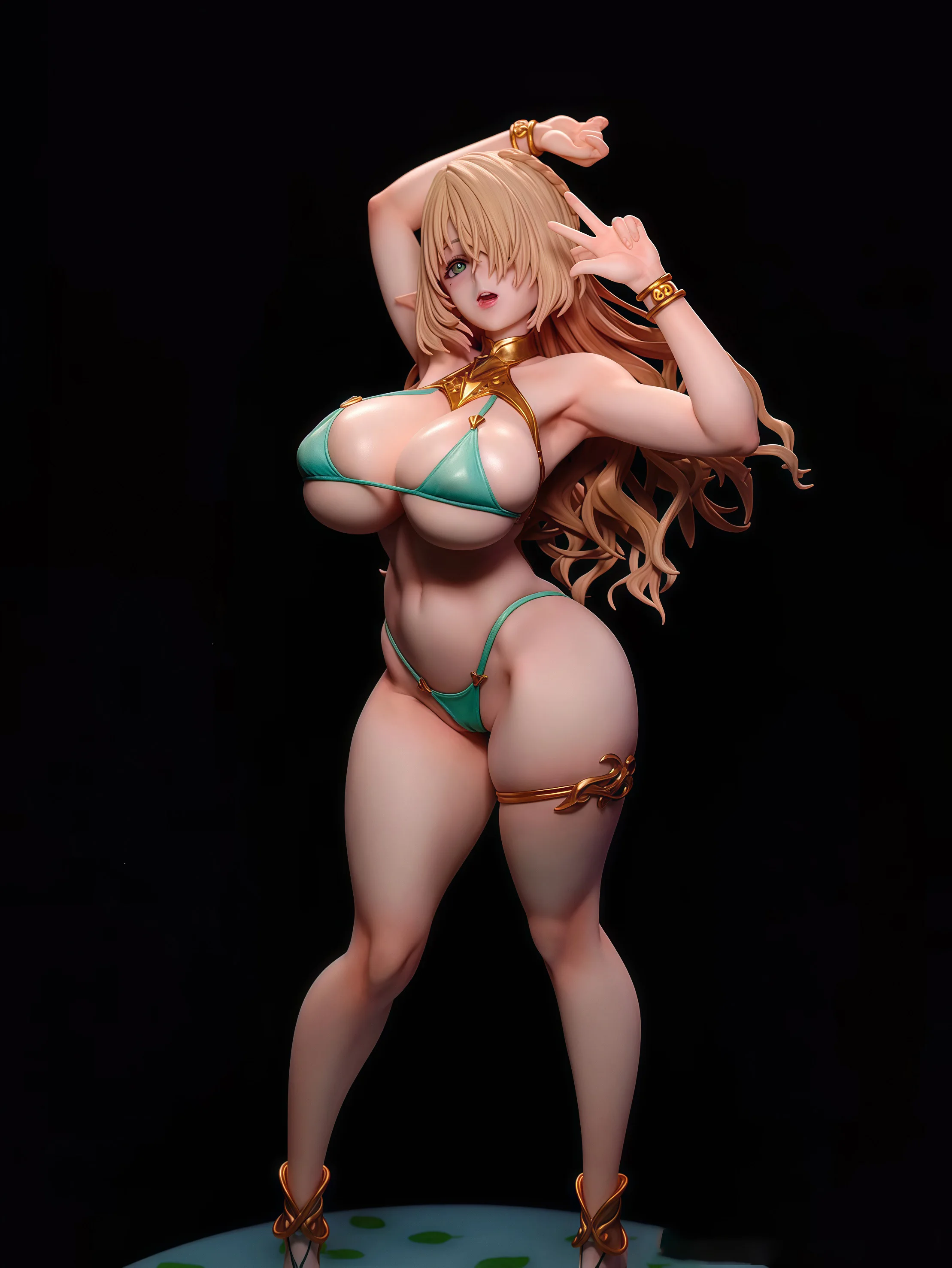 Elf Village Cecil Bathing Ver. GK Statue - Anime Figure Desktop Scene Model Elf Girl Collectible Gift & Trendy Art Toy photo 4