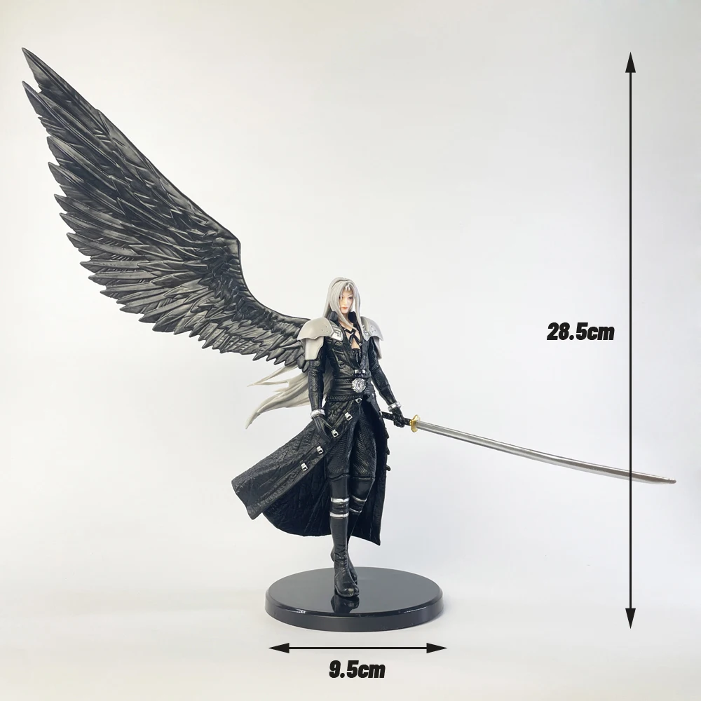28cm Sephiroth Anime Figure Rebirth One-Winged Angel Action Figure Collection Model Desktop Ornaments Decoration photo 5