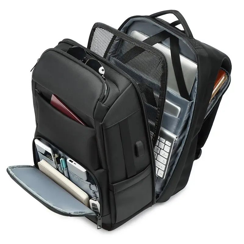 EURCOOL Backpack Men Multifunction Large Capacity Male Mochila Bags USB Charging Port Laptop School Backpacks photo 1