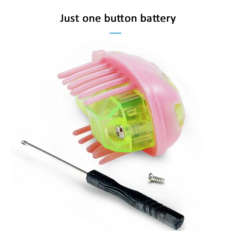 Mini Electric Bug Pet Dog Cat Toy Interactive Cute Ladybird Beetle Animal Shape Cat Toys Walking Insect Cat Playing Supplies photo 5